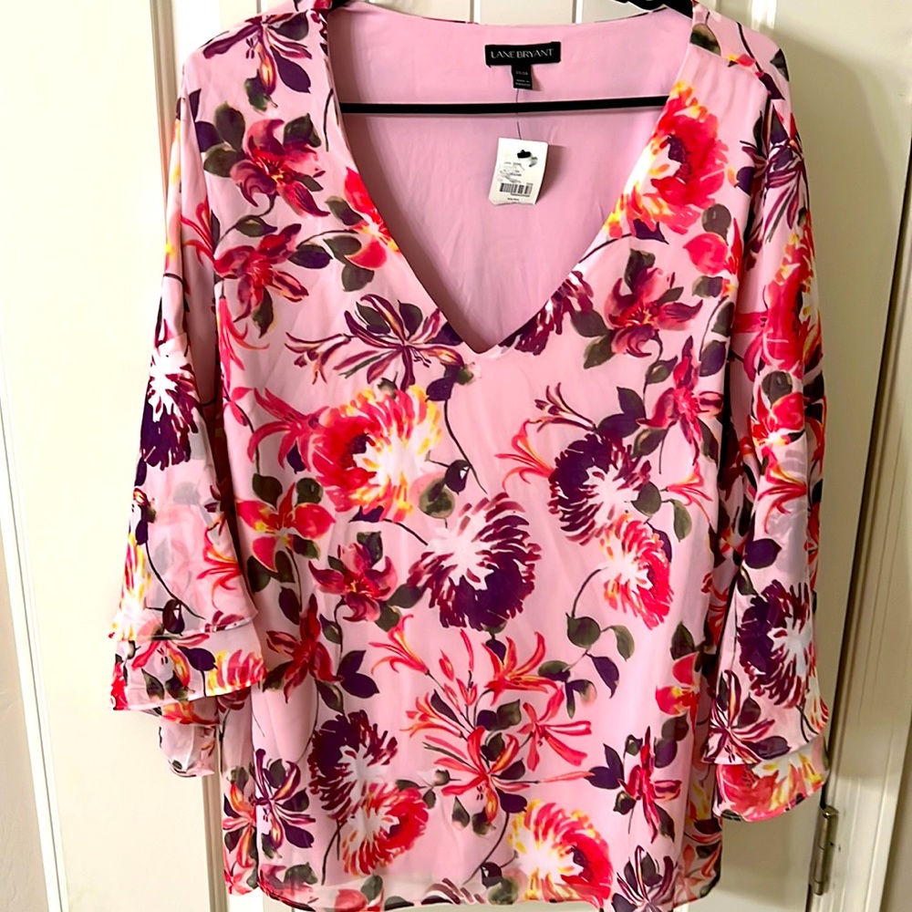 Pink Floral Blouse